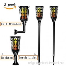 CINOTON Solar Tiki Torches Upgraded solar flame torch lights outdoor Landscape Decoration Lighting Dusk to Dawn Security Warm Light for Garden Patio Deck Yard Driveway (2 PACK) - B07CYL7LCR