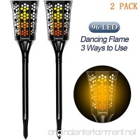 CINOTON Solar Tiki Torches Upgraded solar flame torch lights outdoor  Landscape Decoration Lighting  Dusk to Dawn Security Warm Light  for Garden Patio Deck Yard Driveway (2 PACK) - B07CYL7LCR