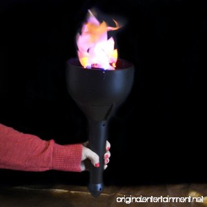 Flame Light Burning Torch 4-in-1 Battery Operated Fake Fire Artifical Flame Realistic Silk Flame Halloween Theater Mood Lighting LED - B016QVPERU