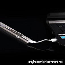 Flashlight LandFox Portable USB Rechargeable Waterproof LED Flashlights Mini Torch Keychain Lamp - B01M67XQXZ