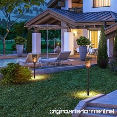 House Day Solar Lights 2 Pack Dancing Flickering Flames Outdoor Solar Path Torches Lights Waterproof 96 LED Lantern Wireless Lighting Lamp for Garden Patio Yard - B07791B7S7