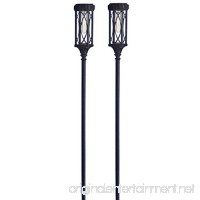 Naturally Solar Outdoor Solar Torch Pathway  Set of 2 Torches  Adjustable Height - B07DPXB8WV
