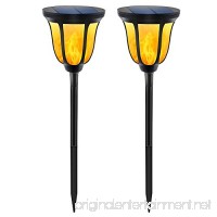 Occitop 2pcs IP65 Outdoor Solar 99LED Flickering Flame Landscape Lights Wall Lamps for Indoor Outdoor Vintage Atmosphere Lighting  Holiday Party  Home Decor - B07FF68XBD