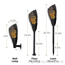 Petrala Solar Torch Lights Outdoor 3 Modes Dancing Flickering Flames Dusk to Dawn Warm Led Lighting for Patio Garden Path Deck 4 Pack - B07D64MFHX
