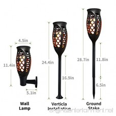 Petrala Solar Torch Lights Outdoor 3 Modes Flickering Flames Decorative Long Lasting Warm Landscape Lighting for Wedding Decoration Gifts 2 pack - B07D6KPMSQ