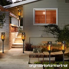 Petrala Solar Torch Lights Outdoor 3 Modes Flickering Flames Decorative Long Lasting Warm Landscape Lighting for Wedding Decoration Gifts 2 pack - B07D6KPMSQ