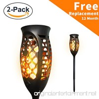 Petrala Solar Torch Lights Outdoor 3 Modes Flickering Flames Decorative Long Lasting Warm Landscape Lighting for Wedding Decoration Gifts  2 pack - B07D6KPMSQ