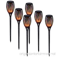 RONGT IP65 Waterproof Led Solar Torch Light  Flickering Dancing Flames Lights With 96 LED Chips  Solar Powered Decorative Garden Light for Garden Patio Deck Yard Driveway (six pack) - B07F42WXV7