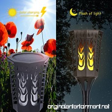 Slopehill Solar Lights Outdoor with 96 LED Solar Light Outdoor Decor Waterproof Dancing Flame Torch Lights Decoration Lighting For Garden Patio Deck Yard Path Driveway 2 Pack - B077KV4F46