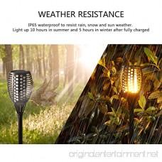 Solar Garden Lights Ejoyous 96 LED Solar Powered Torch Light Pathway Lighting Dusk to Dawn Auto On/Off IP65 Waterproof Flickering Flame Light (1 pack) - B0753GQJTC