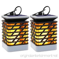 Solar Lights Outdoor LED Flickering Flame Torch Lights Solar Powered Lantern Hanging Decorative Atmosphere Lamp for Pathway Garden Deck Christmas Holiday Party Waterproof Auto On/Off(2 Pack) - B07CQTXMTY