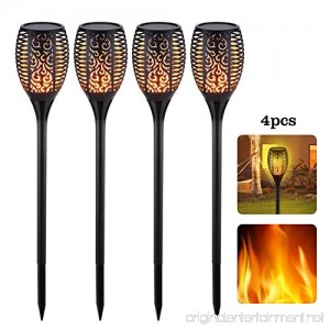 Solar Torch Lights Waterproof Dancing Flames Torches Lights Outdoor Solar Spot Lights Landscape Decorative Lighting Dusk to Dawn Auto On/Off Security Torch Light for Patio Deck Driveway (4) - B07D6ML23B
