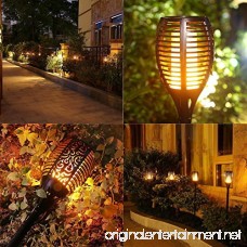 Solar Torch Lights Waterproof LED Flame Torch Lights Flickering Torches with Realistic Flames Solar Powered for Outdoor Garden Landscape Decoration Path Lighting Dusk to Dawn Auto On/Off Pack of 2 - B079PB8JGX