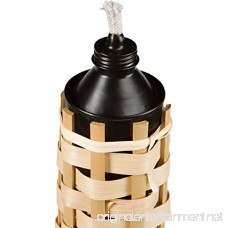 Tall Bamboo - (7 Pack) WITH CAPS Extra Long 5FT/60IN Bamboo Torches Angled Tip Large Oil Canister Long Wick - B01H6ILPKW