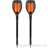 TaoTronics Solar Garden Lights  Solar Torch Light  Solar Powered LED Flame Effect Light  Outdoor Landscape Decoration Path Lighting  Dusk to Dawn Auto On/Off  IP65 Waterproof-2 Pack - B073VFCPFC