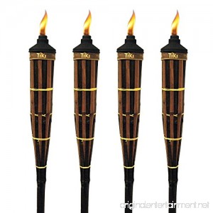 TIKI 60 in. Royal Polynesian Bamboo Torch Dark Finish (Pack of 4) - B07B898S2H