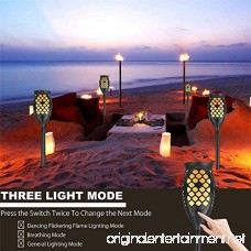 zoeson Solar Light 1-pack Path Torch Dancing Flame Lighting 99 LED Dusk to Dawn Flickering Tiki Torch Outdoor Waterproof garden decorations - B07C23N52J