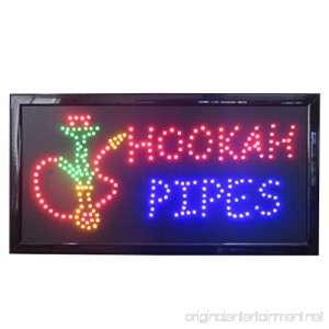 19x10 Neon Sign LED Lighting - Single Switch: Power for Business Identification by Tripact Inc - Hookah Pipes - B0785XFQ2Q