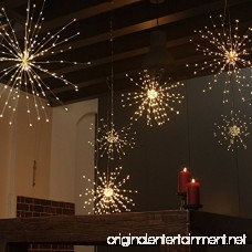 [ 2-pack ] Dandelion String Lights LED Fireworks Copper String Lights Bouquet Shape 100 LED Micro Lights For DIY Wedding Centerpiece Decoration Party (WARM WHITE) - B07BVTQWHV