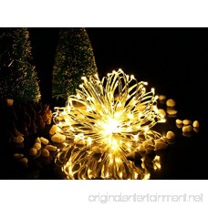2 Pack Twinkle Fairy String Lights 50 LED 16.4FT Waterproof Firefly Starry Lights for Wedding Party Garden Bedroom Warm White - B077S7HFVY