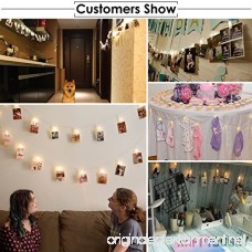 40 LED Photo Clips String Lights – 8 Modes Wall Hanging Clothespin Picture Display Peg Card Holder Girl Back to School Dorm Room Décor Essential Birthday Party Halloween Christmas Decorations Gifts - B074QN381Z