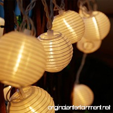 AceList 20 LED Nylon White Lanterns String Lights Great for Wedding Home Bedroom Yard Party Garden To Decorations - B076P8R3C4