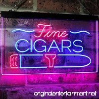 AdvpPro 2C Fine Cigars Shop Smoking Room Man Cave Dual Color LED Neon Sign Blue & Red 12" x 8.5" st6s32-i2510-br - B07DTLJCTK