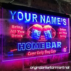AdvpPro 2C Personalized Your Name Custom Home Bar Beer Established Year Dual Color LED Neon Sign Red & Blue 12 x 8.5 st6s32-p-tm-rb - B07DJP9D9L id=ASIN
