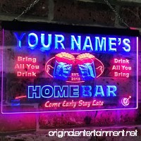 AdvpPro 2C Personalized Your Name Custom Home Bar Beer Established Year Dual Color LED Neon Sign Red & Blue 12" x 8.5" st6s32-p-tm-rb - B07DJP9D9L