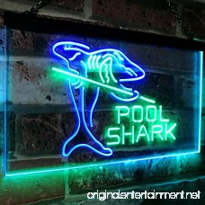 AdvpPro 2C Pool Shark Snooker Pool Room Man Cave Gift Dual Color LED Neon Sign Green & Blue 12 x 8.5 st6s32-i2009-gb - B07DTLVJRF