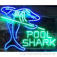 AdvpPro 2C Pool Shark Snooker Pool Room Man Cave Gift Dual Color LED Neon Sign Green & Blue 12" x 8.5" st6s32-i2009-gb - B07DTLVJRF