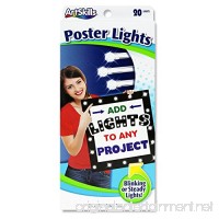 ArtSkills Poster Lights  Arts and Crafts Supplies  One String of 20 LED Lights  Steady or Flashing  One Hole Punch Tool  Reusable - B0041XS7IO