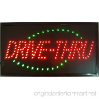 CHENXI LED DRIVE-THRU/ARCADE/DELI/SHOP/DVA VIDEO CA PLATES/ PAN/GIFTShop Open Sign Special Offer Graphics Ultra Bright Flashing 10 x19 Inch(48X25 CM) Store Signboard (48 X 25 CM  DRIVE-THRU) - B072QWSM8C