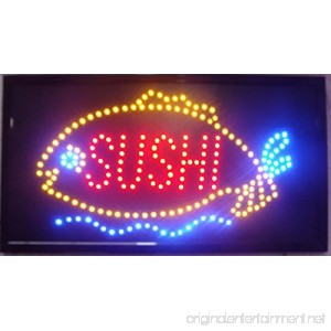 CHENXI Sushi store neon sign 48X25 CM indoor ultra bright flashing led sushi display sign food store led sign (48 X 25 CM A) - B071ZHF62Y