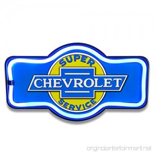Chevrolet LED Lighted Sign 17 Marquee Shape LED Light Rope Designed To Give Look Of Neon Wall Decor For Home Bar Garage or Man Cave - B0744QMMZV