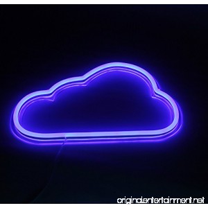 Cloud Lightning Neon Art Sign LED Neon Signs Wall Sign Handmade Visual Artwork Home Decor Wall Light (Blue) - B06XJ1YYY9