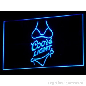 Coors Light Beer Bikini Bar Pub LED Neon Sign Man Cave A119-B - B00VILK8DE