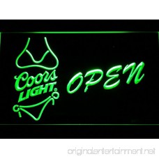 Coors Light Bikini Beer OPEN Bar LED Neon Sign Man Cave 050-R - B00VILJHWW