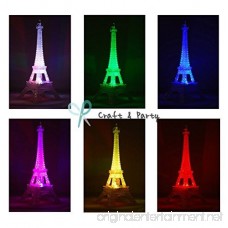 Craft and party 9 Eiffel Tower With build in LED Light. - B01EO1ATY2