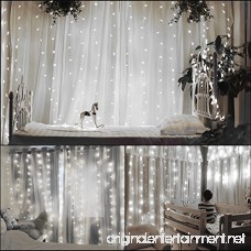 Curtain lights Ucharge Led Icicle Christmas String Fairy Wedding Lights 600led 19.8feet Window Curtain 8modes White Window Light Decor Party/Kitchen/Bathroom/Bedroom String Light - B071CG88KB