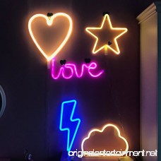 Decorative Neon Light Neon Signs Wall Decor led Night Light for Children's Birthday Room Decor Party Decoration (Pink Love) - B078XZN7QJ