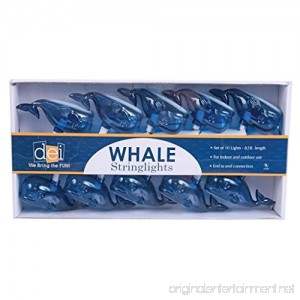 DEI Whale String Lights Blue 8.5'L (10 Count) - B017DHCGVS