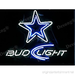 Desung Brand New 20x16 Sports Teams DC Bud-Light Neon Sign (Various sizes) Beer Bar Pub Man Cave Business Glass Neon Lamp Light DB119 - B076MJ59FQ
