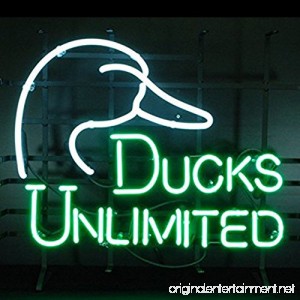 Ducks Unlimited Beer Bar Pub Store Party Windows Room Wall Decor Neon Signs 19x15 - B07B6GMBR2