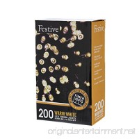 Festive Christmas String Lights  Battery Operated Timer LED  Warm White  200 bulbs - B071VTJNF4