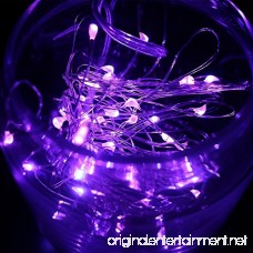 FURNIZONE 6pcs Micro Starry LED String Lights - 6.6ft 20 LED Fairy Lights Battery Operated Light Up String Lights Copper Wire Lights Bottle DIY Mason Jar Lights Moon Lights Purple - B01M8N4HXI