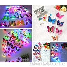 Glow in the Dark LED Butterfly Decorations 15 PCS - B071YD9YVN