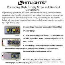 HitLights Cool White LED Light Strip Premium High Density 3528-16.4 Feet 600 LEDs 5000K 164 Lumens per Foot. UL-Listed. 12V DC Tape Light - B005ST2I9O