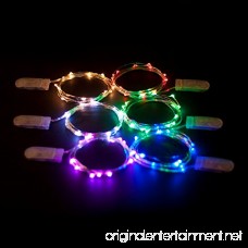Indoor and Outdoor String Lights | Fairy Lights | 2 Sets of 15 Green Colored LED Lights for Patio Bedroom Holiday Decor etc | Battery Powered - RTGS Products - B010J5Q856