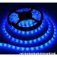 Innozon LED Light Strip  DC12V 16.4ft Waterproof Flexible Strip Light with 300 SMD2835 LEDs for Home Kitchen Car Bar Boat  Power Adapter Not Include(Blue) - B071XCZ2G5